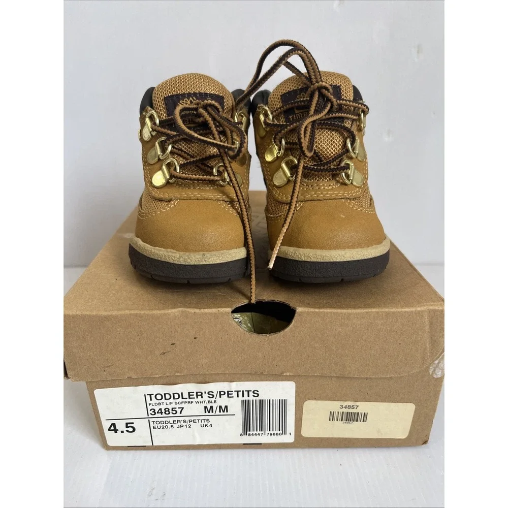 Timberland Toddler Field Boots 34857Scuff Proof Size 4.5 M NIB